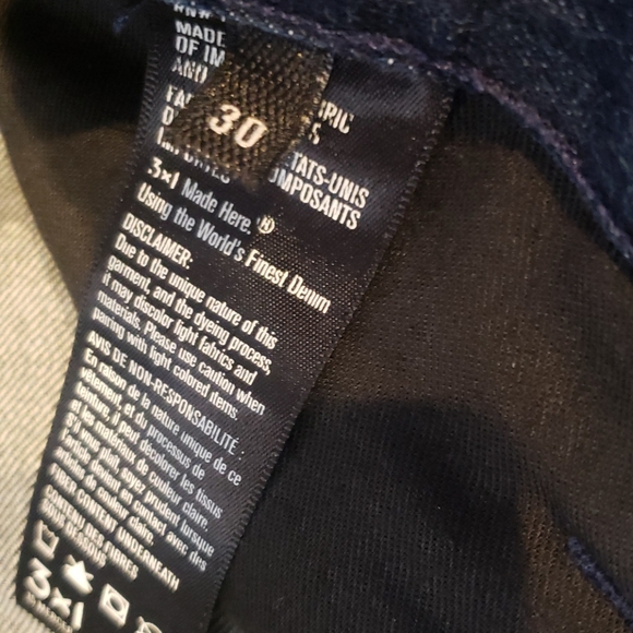 3x1 button fly blue jeans size 30 - Picture 3 of 5